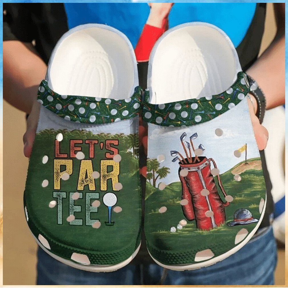 Lets ParTee Theme Perfectly Captured on Classic Golf Clog Footwear Lets ParTee Theme Perfectly Captured on Classic Golf Clog Footwear