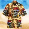 Lets Party Skull Aloha Hawaiian Shirt Colorful Short Sleeve Summer Beach Casual Shirt