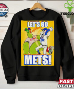 Let’s go Mets New York Mets Grimace beats Phanatic Philadelphia Philly MLB shirt