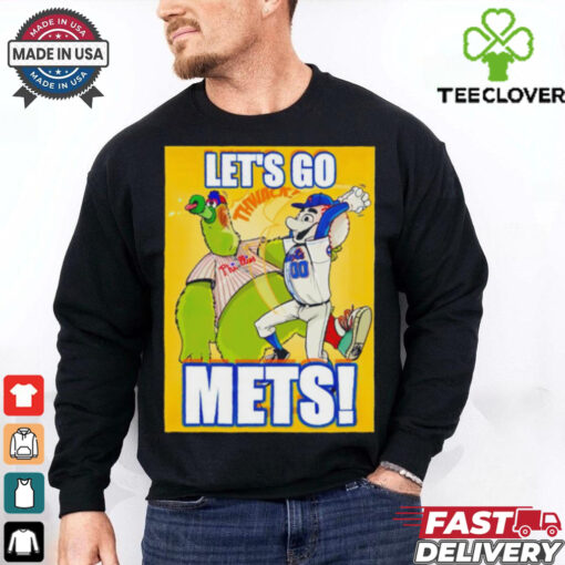 Let’s go Mets New York Mets Grimace beats Phanatic Philadelphia Philly MLB hoodie, sweater, longsleeve, shirt v-neck, t-shirt