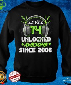 Level 14 Unlocked Awesome 2008 14th Birthday Boys Gifts T Shirt