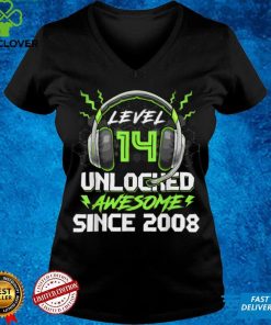 Level 14 Unlocked Awesome 2008 14th Birthday Boys Gifts T Shirt