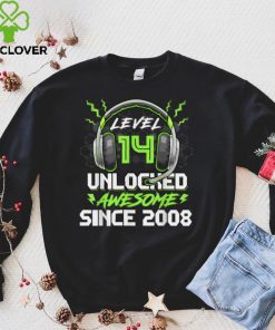 Level 14 Unlocked Awesome 2008 14th Birthday Boys Gifts T Shirt