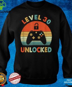 Level 30 Unlocked Vintage Video Gamer 30th Birthday Gift T Shirt B09VXK4KJ4 1 Level 30 Unlocked Vintage Video Gamer 30th Birthday Gift T Shirt B09VXK4KJ4
