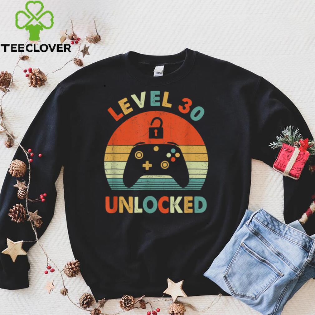 Level 30 Unlocked Vintage Video Gamer 30th Birthday Gift T Shirt B09VXK4KJ4 Level 30 Unlocked Vintage Video Gamer 30th Birthday Gift T Shirt B09VXK4KJ4