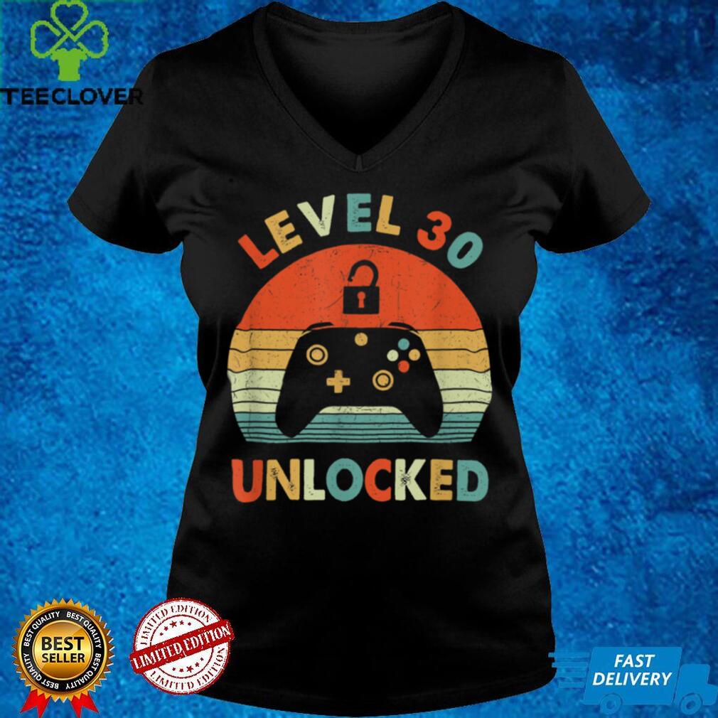 Level 30 Unlocked Vintage Video Gamer 30th Birthday Gift T Shirt B09VXK4KJ4 Level 30 Unlocked Vintage Video Gamer 30th Birthday Gift T Shirt B09VXK4KJ4