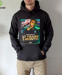Lewis Hamilton 17 Years 1 Month Since His First Career Win All Time Record Interval F1 shirt