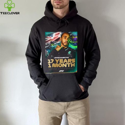 Lewis Hamilton 17 Years 1 Month Since His First Career Win All Time Record Interval F1 shirt