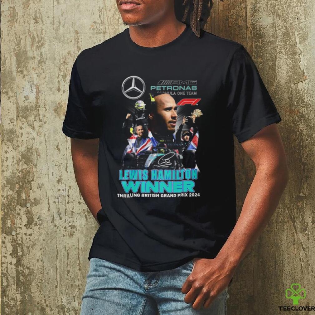 Lewis Hamilton Formula One Team Winner Thrilling British Grand Prix 2024 T Shirt Lewis Hamilton Formula One Team Winner Thrilling British Grand Prix 2024 T Shirt