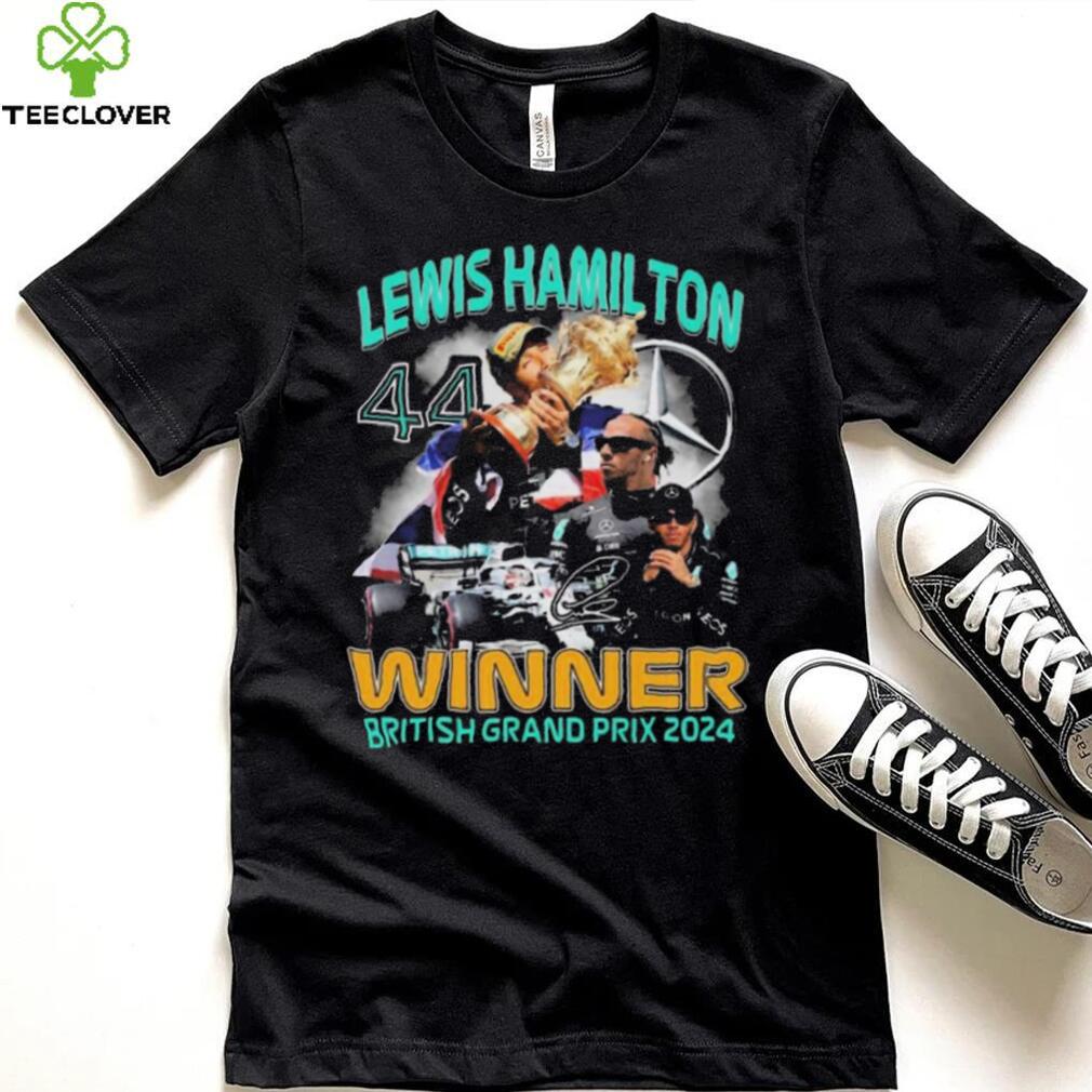 Lewis Hamilton Winner British Grand Prix 2024 signatures shirt Lewis Hamilton Winner British Grand Prix 2024 signatures shirt