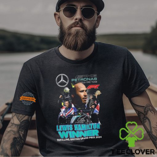 Lewis Hamilton Winner Thrilling British Grand Prix 2024 T Shirt