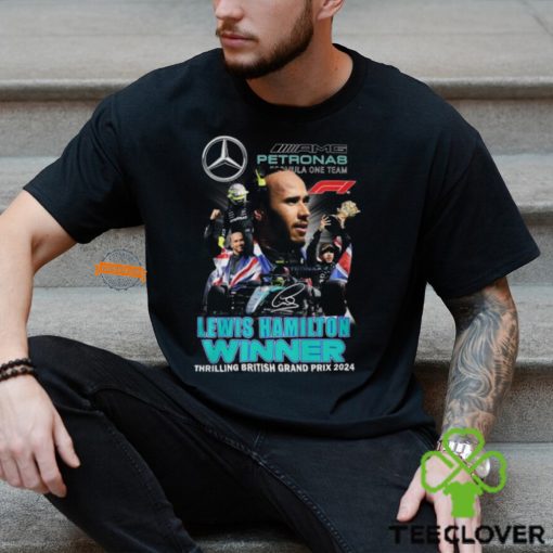 Lewis Hamilton Winner Thrilling British Grand Prix 2024 T Shirt