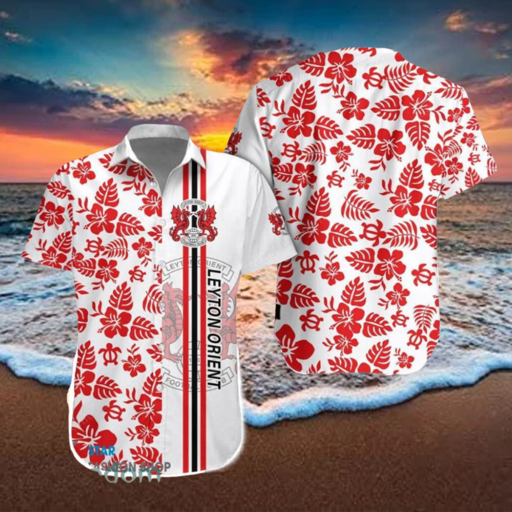 Leyton Orient Logo Tropical Hawaiian Shirt Beautiful Patterns Leyton Orient Logo Tropical Hawaiian Shirt Beautiful Patterns
