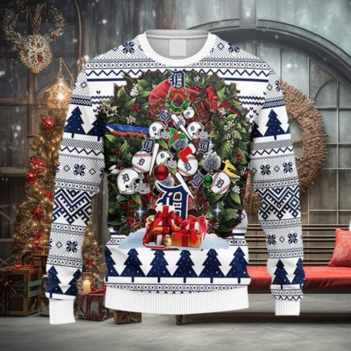 MLB Detroit Tigers Christmas Tree Ugly 3D Sweater For Men And Women Gift Ugly Christmas