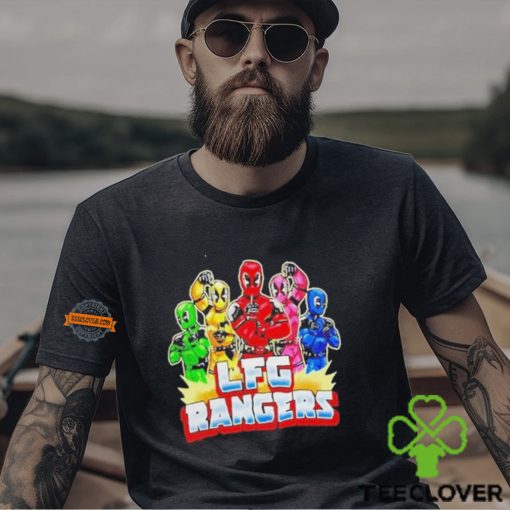Lfg Rangers Deadpool And Mighty Morphin Power Rangers T Shirt