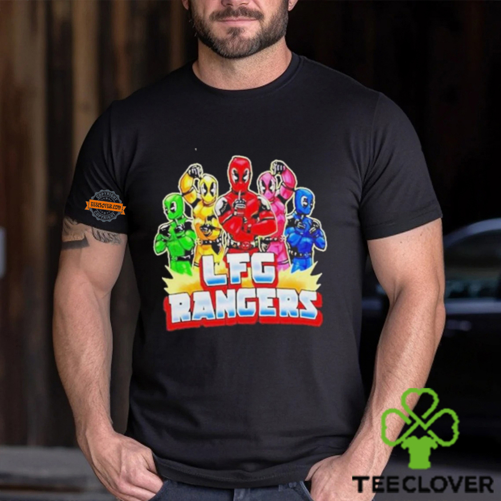 Lfg Rangers Deadpool And Mighty Morphin Power Rangers T Shirt Lfg Rangers Deadpool And Mighty Morphin Power Rangers T Shirt