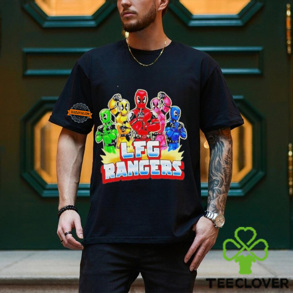 Lfg Rangers Deadpool And Mighty Morphin Power Rangers T Shirt Lfg Rangers Deadpool And Mighty Morphin Power Rangers T Shirt