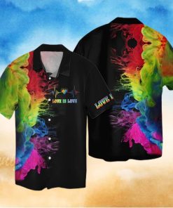 Lgbt Love Is Love Colorful Hawaiian Shirt