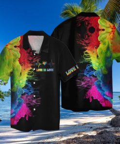 Lgbt Love Is Love Colorful Hawaiian Shirt