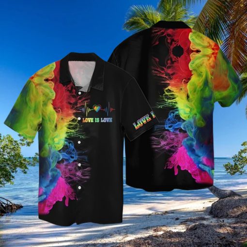 Lgbt Love Is Love Colorful Hawaiian Shirt