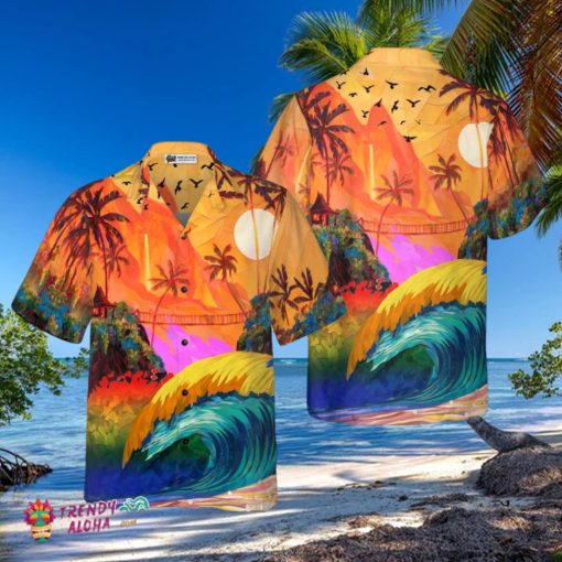 Lgbt Sunset Hawaiian Shirt Hawaiian Shirt