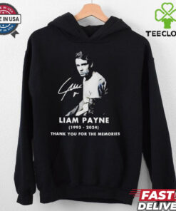 Liam Payne 1993-2024 Thank You for the Memories Signature Shirt, celebrating his career with a heartfelt design.