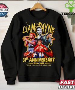 Liam Payne 31st Anniversary 1993 2024 signature thank you for the memories shirt