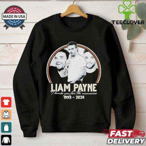 Liam payne 1993 2024 thank you for the memories hoodie, sweater, longsleeve, shirt v-neck, t-shirt