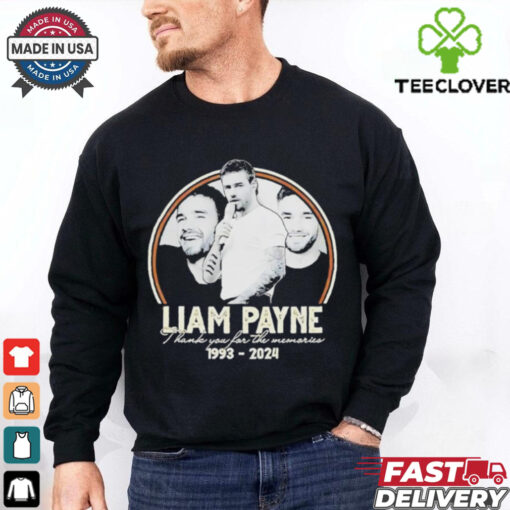 Liam payne 1993 2024 thank you for the memories hoodie, sweater, longsleeve, shirt v-neck, t-shirt