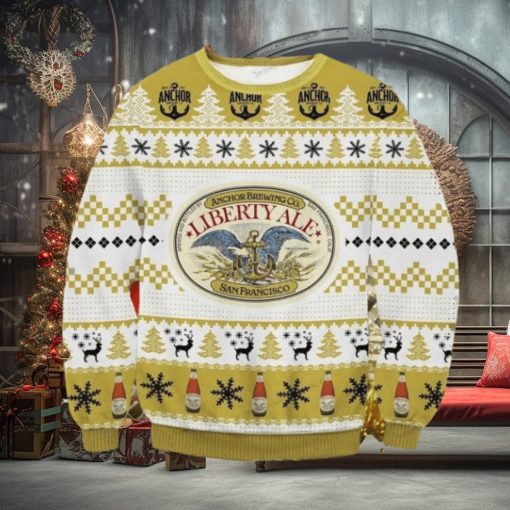 Liberty Ale Anchor Brewing Company San Francisco Ugly Christmas Sweater Impressive Gift For Men And Women