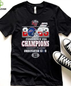 Liberty Flames 2023 Conference USA Champions Undefeated 13 0 Shirt