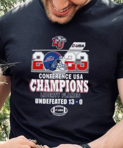 Liberty Flames 2023 Conference USA Champions Undefeated 13 0 Shirt