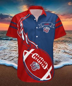 Liberty Flames 3D Hawaiian Shirt Flame Ball NCAA Men And Women Gift For Fans hawaiian shirt