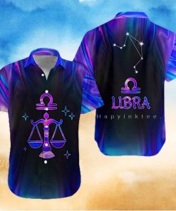 Libra Zodiac Ultra Holo Star Regular Gift For Summer Hawaii Shirt