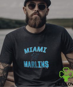 Licensed MLB Men’s Black Miami Marlins Victory Arch T Shirt