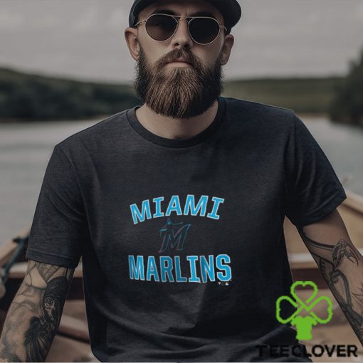 Licensed MLB Men’s Black Miami Marlins Victory Arch T Shirt