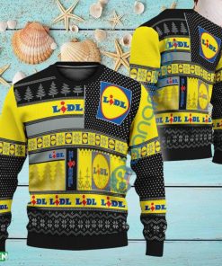 Lidl Logo Design Ugly Christmas Sweater Holidays Gift