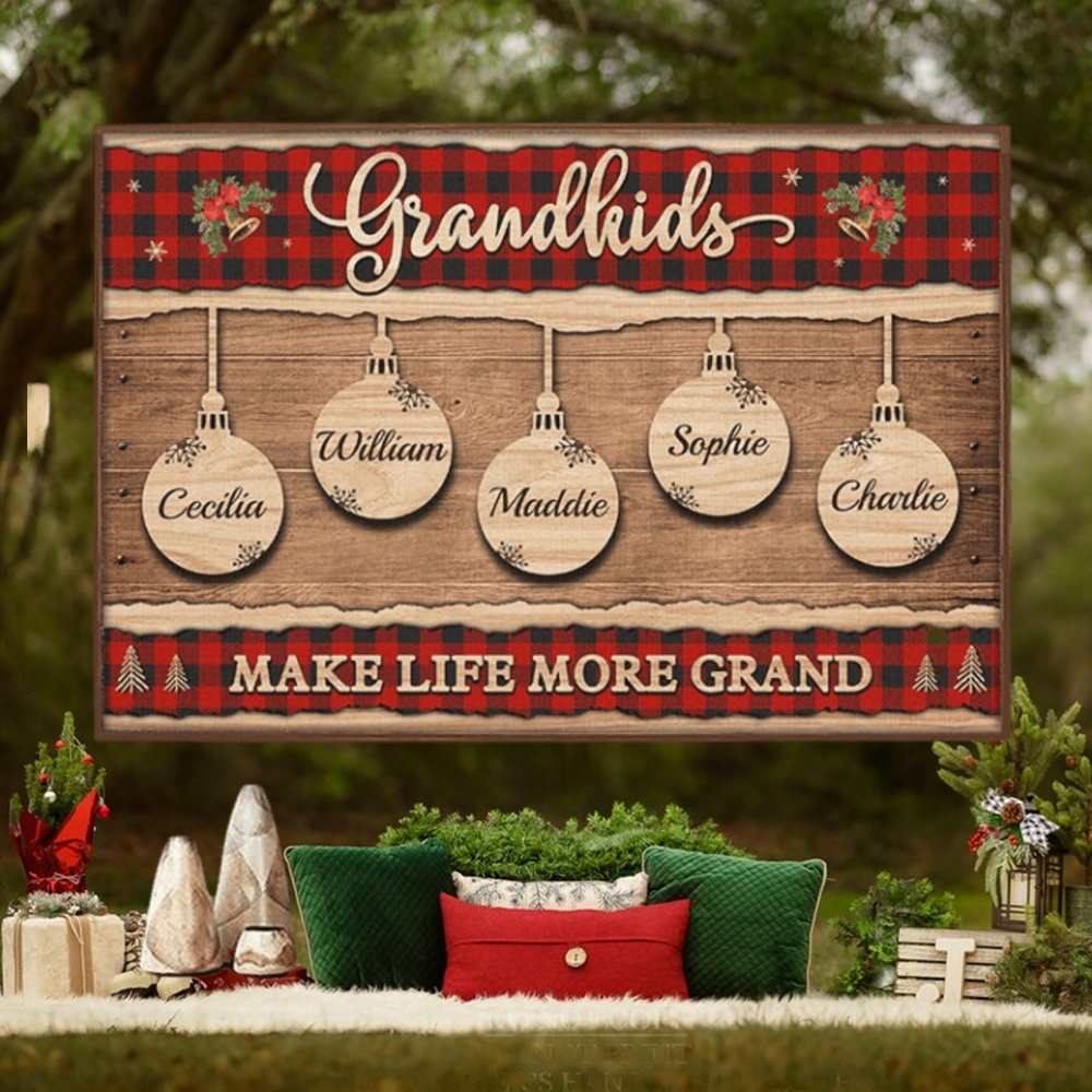 Life Is Better With Grandkids Personalized Horizontal Poster Life Is Better With Grandkids Personalized Horizontal Poster