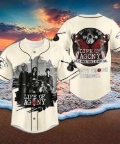 Life Of Agony Custom Baseball Jersey
