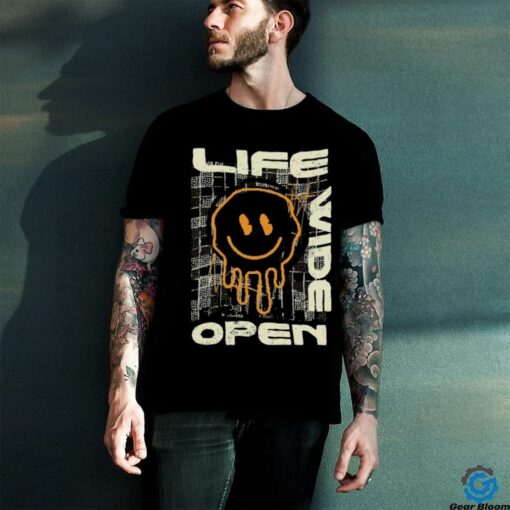 Life Wide Open Icon Smiley Cboystv T shirts