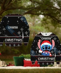 Light Lilo and Stitch Christmas Mulled Ugly 3D Sweater For Thanksgiving