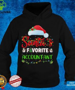 Lighting Xmas Santas Favorite Accountant Christmas Classic T Shirt