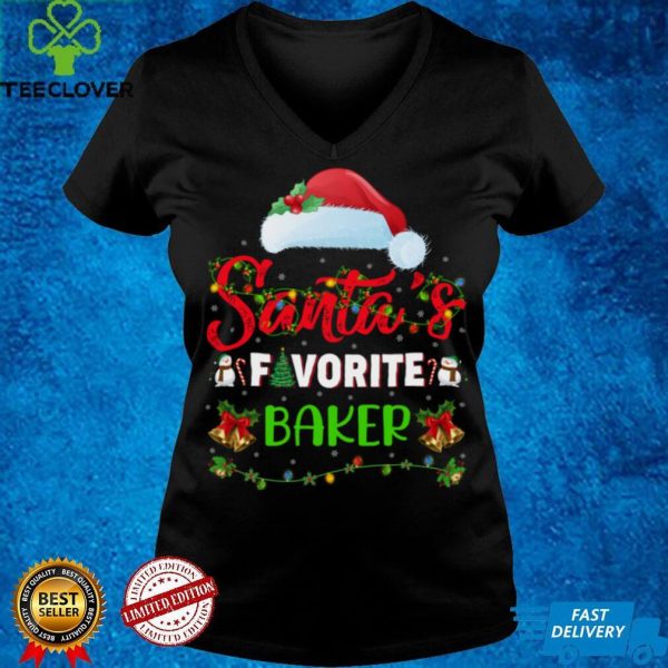 Lighting Xmas Santa’s Favorite Baker Christmas Sweathoodie, sweater, longsleeve, shirt v-neck, t-shirt