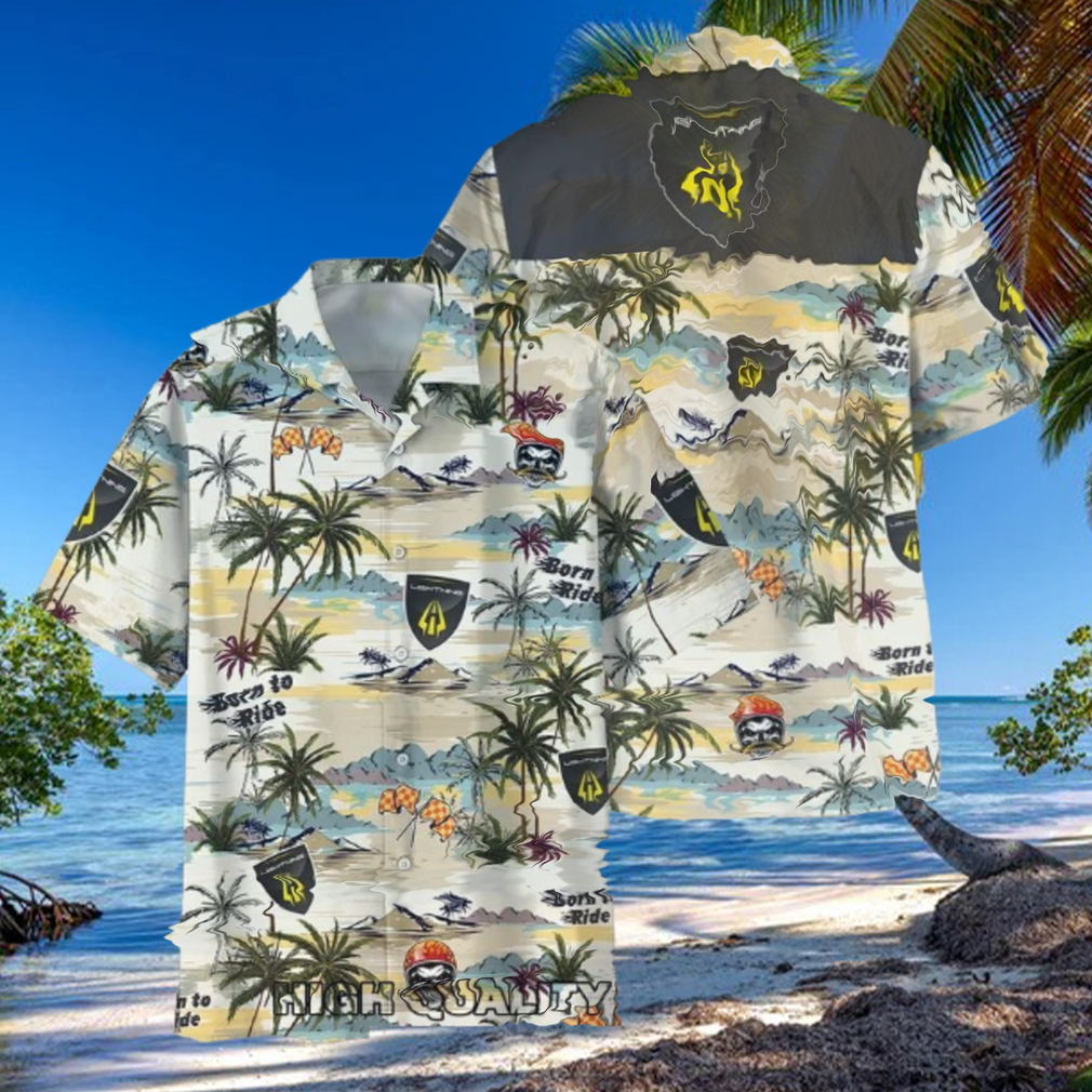 Lightning Motorcycle Tropical Island Unisex Hawaiian Shirt Lightning Motorcycle Tropical Island Unisex Hawaiian Shirt
