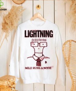 Lightning Store Milo Runs A Node Sweathoodie, sweater, longsleeve, shirt v-neck, t-shirt