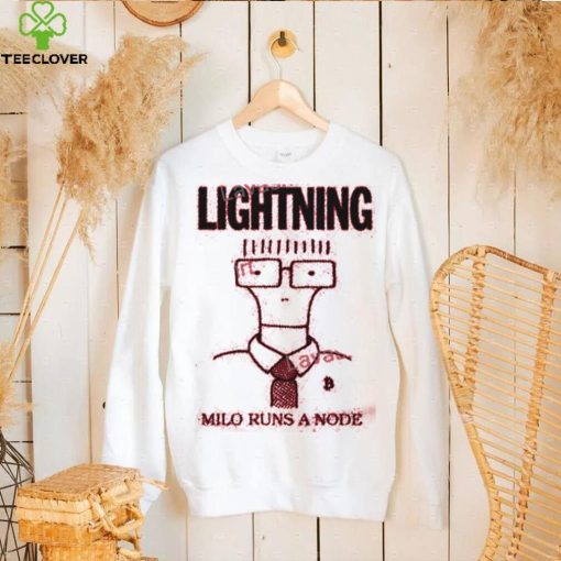 Lightning Store Milo Runs A Node Sweathoodie, sweater, longsleeve, shirt v-neck, t-shirt