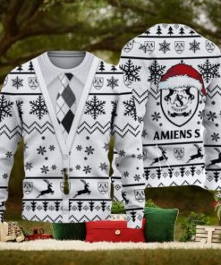 Ligue Amiens SC Santa Hat Ugly Sweater AOP Snow Flowers For Mens Christmas