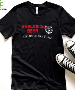 Explosion Bear explosive gym force shirt