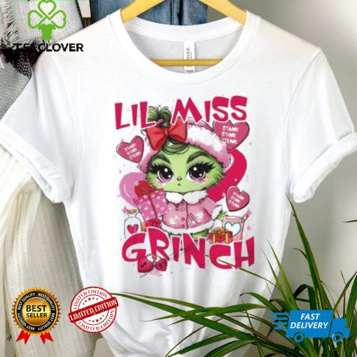 Lil Miss Stank Stunk Grinch Pink Valentine T hoodie, sweater, longsleeve, shirt v-neck, t-shirt