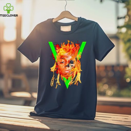 Lil Wayne face flames hoodie, sweater, longsleeve, shirt v-neck, t-shirt